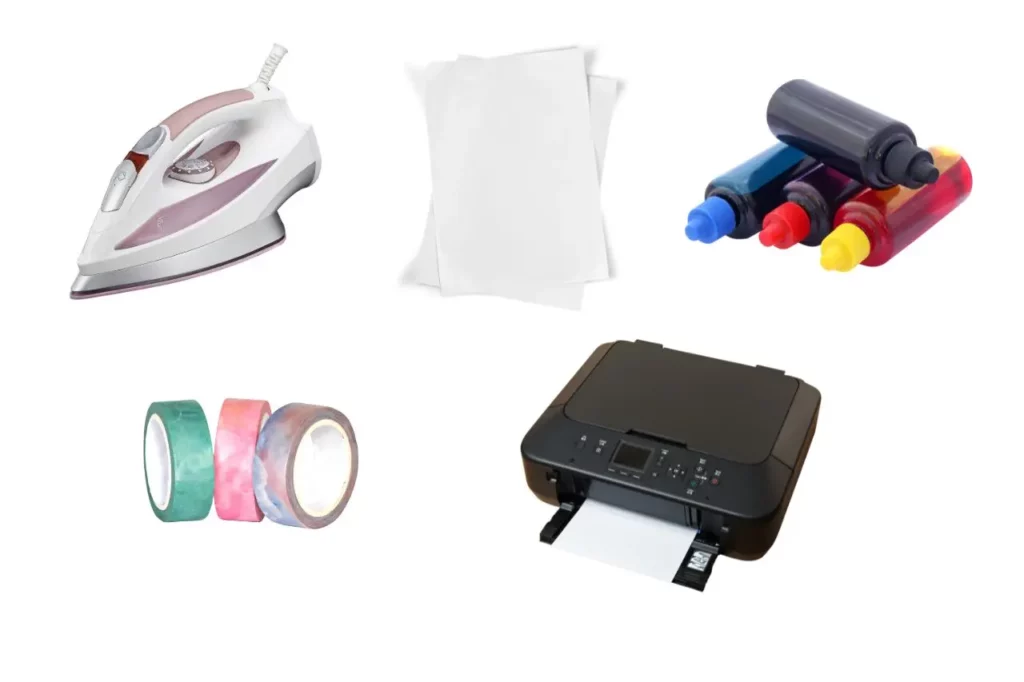 Supplies Needed for DIY Iron Sublimation