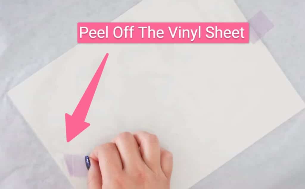 Peel Off The Vinyl Sheet