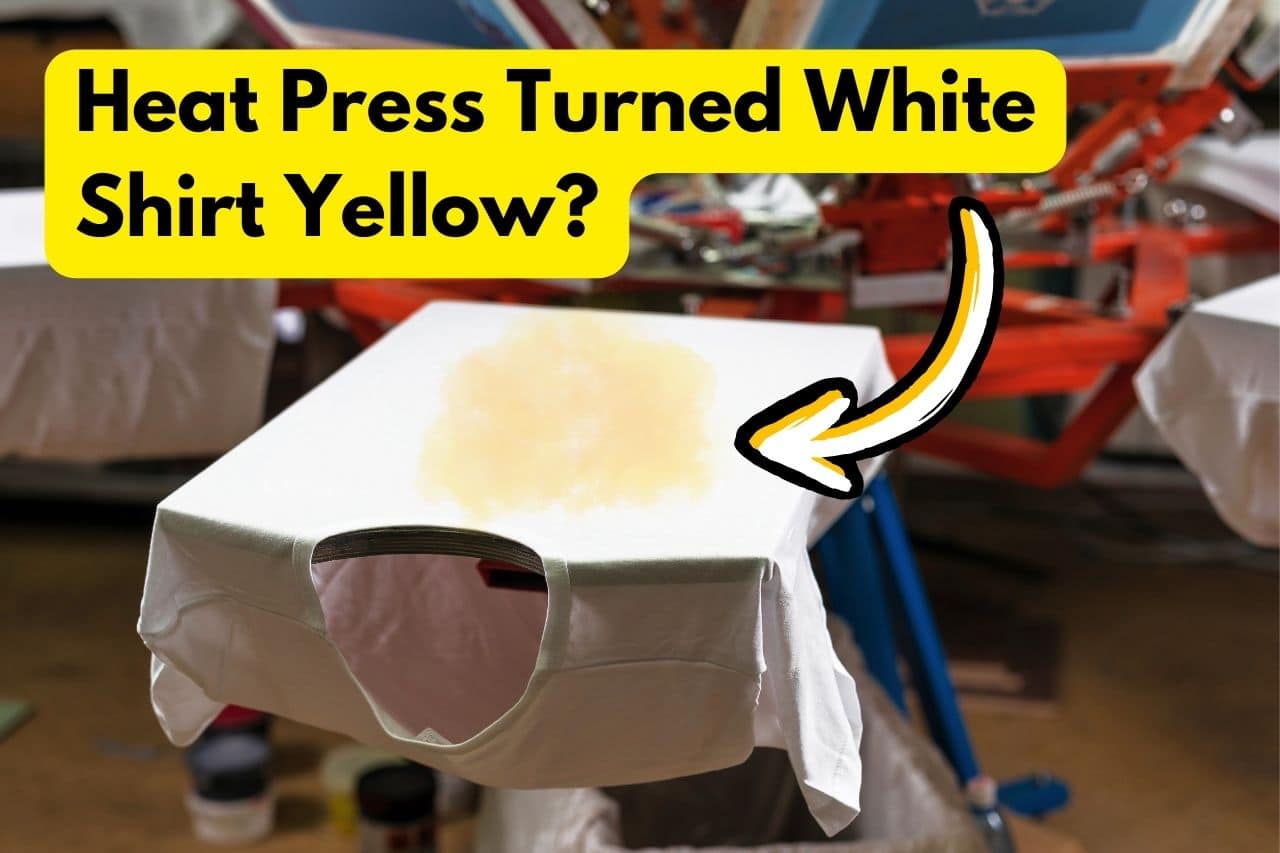 Heat Press Turned White Shirt Yellow